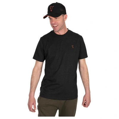Afbeelding van Fox Collection T shirt Black &amp; Orange XXL Vis