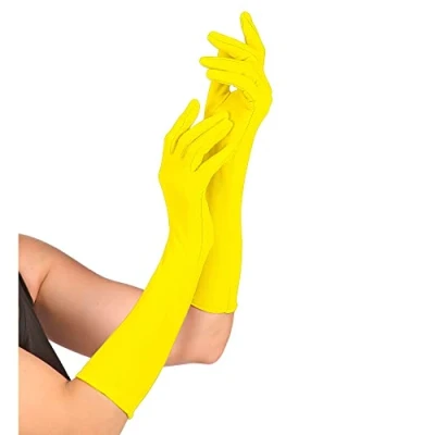 Afbeelding van WIDMANN Lange fluogele handschoenen voor volwassenen