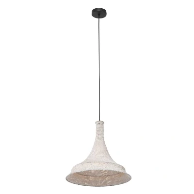 Afbeelding van Anne Light and home hanglamp Marrakesch wit metaal 50 cm E27 fitting 3394W