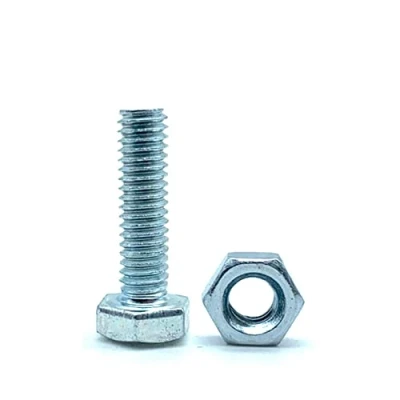 Afbeelding van DOJA Barcelona bouten en moer M4 50 schroeven zeskantkop met zeskantmoeren x 40 mm van verzinkt staal moeren voor schroefservice, metalen schroeven, zeskantkop...