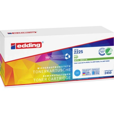 Afbeelding van Edding Toner vervangt HP 207X Compatibel Cyaan 2450 bladzijden EDD 2225 18