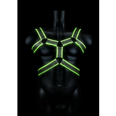 Afbeelding van Shots Ouch! Lichaamsharnas S/M neon green/black