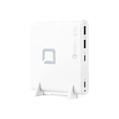 Image de DICOTA Laptop Charger Universal PRO USB C Adaptateur secteur AC 120 Watt connecteurs de sortie : 4 Royaume Uni, Europe blanc