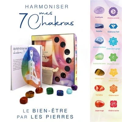 Image de Coffret Harmoniser mes 7 chakras Le bien être par les pierres