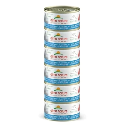 Afbeelding van Almo Nature HFC Natural 6 x 70 g Atlantische tonijn
