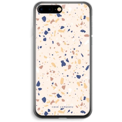 Afbeelding van Case Company® hoesje geschikt voor iPhone 7 PLUS Terrazzo N23 Soft Cover Telefoonhoesje Bescherming aan alle Kanten en Schermrand