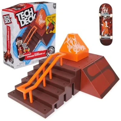 Afbeelding van Tech Deck X Connect Park Creator Pyramid Shredder 2.0 Aanpasbare Ramp set met vingerskateboard