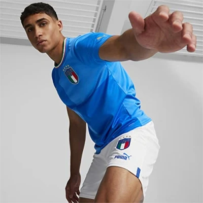 Afbeelding van Puma Italy FICG HOME Replica Voetbalshirt, Dames, Maat: XL, Ignite blue/ultra blue