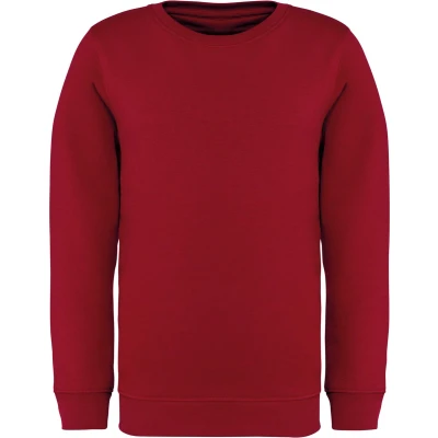 Afbeelding van Native Spirit Ecologische kindersweater met ronde hals NS403 Hibiscus Red