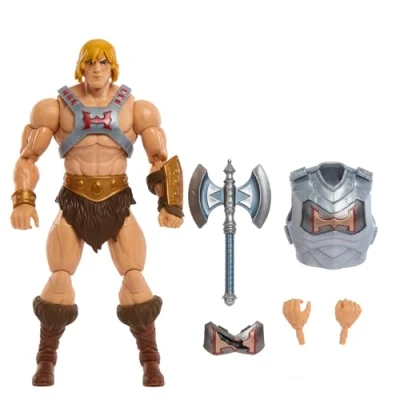 Afbeelding van Masters Of The Universe Revolution Met Figuur Van Heman Battle Armor accessoires Bruin