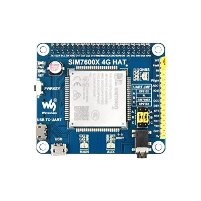 Afbeelding van Waveshare 4G/3G/2G/GSM/GPRS/GNSS hoed voor Raspberry Pi Jetson Nano gebaseerd op SIM7600G H ondersteunt LTE CAT4 tot 150 Mbps Downlink Data Transfer The Global Version Positioning Module