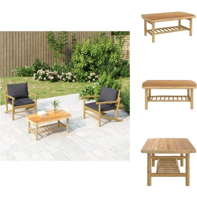 Afbeelding van vidaXL Tuintafel 90x55x37 cm bamboe