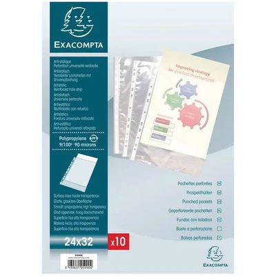 Image de Pochettes perforées polypropylène 9/100e