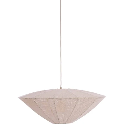 Afbeelding van Light &amp; Living Hanglamp Satilla Wit Ø60cm Modern Hanglampen Eetkamer, Slaapkamer, Woonkamer