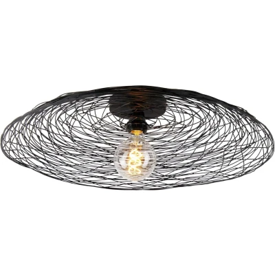 Afbeelding van Lindby plafondlamp 1licht IJzer H: 15 cm E27 zwart