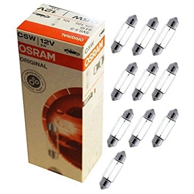 Image de Ampoule OSRAM Navette Original Line 12V/5W culot SV8.5 8 10pcs