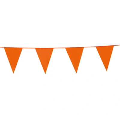 Afbeelding van Vlaggenlijn oranje plastic 10 meter