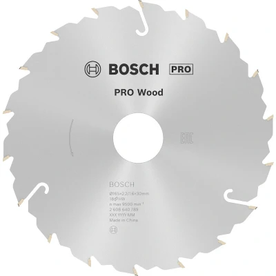 Image de BOSCH 2608640789 lame de scie circulaire Speedline Wood, 165 x 30 2.4 mm, 18T