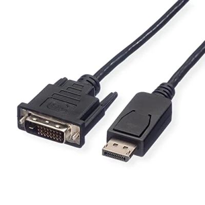 Afbeelding van DisplayPort naar DVI kabel Roline 1 meter (DVI D, Full HD)