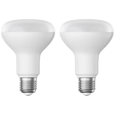 Afbeelding van ledscom.de 2 x E27, R80 ledlampen, warmwit (2700 K), 10 W, 935 lm, mat