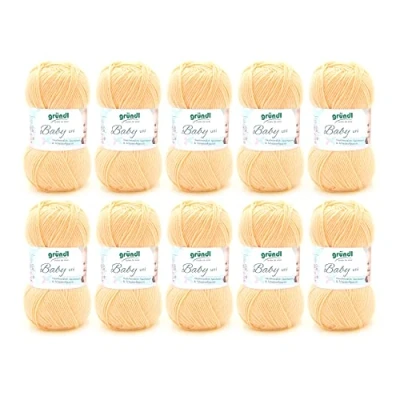 Afbeelding van 3458 02 Baby Uni 10x50 gram pastelgeel