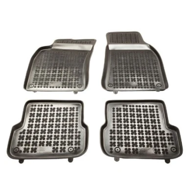 Afbeelding van REZAW PLAST 200317 Vloermatset Rubber voor en achter Zwart AUDI: A6 C6 Avant, Saloon
