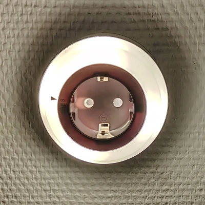 Afbeelding van Tussenstekker met nachtlampje LED ring