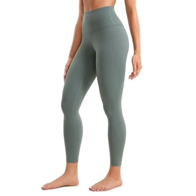 Afbeelding van CRZ YOGA Damespanty, hoge taille, sportlegging, thermische broek met zakken, 71 cm