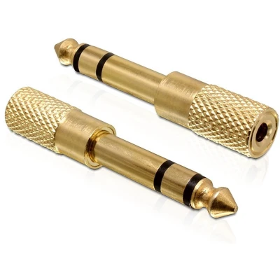 Afbeelding van Delock Adapter Klinke 6,35 mm Stecker 3,5 Buchse 3 Pi