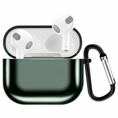 Afbeelding van AirPods 3 hoesje TPU Electroplating series Donkergroen Optimale bescherming voor jouw