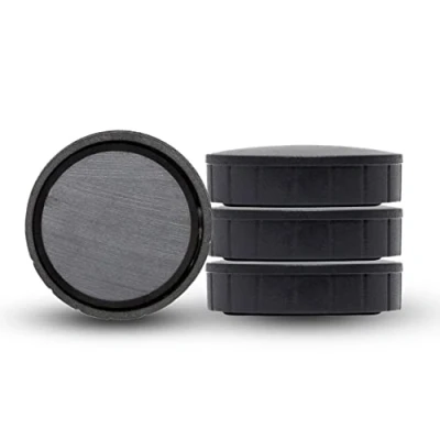 Image de MAUL Aimant MAULsolid, Lot de 4 Gros Aimants Puissants à Usage Multiple, Ronds au design Moderne, 32 x 9, 6 mm, Charge Jusqu&#039;à 0, 8 kg, Noirs
