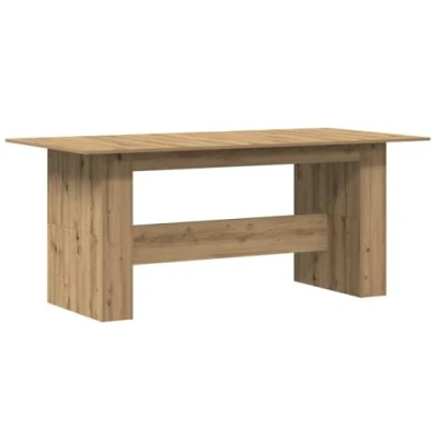 Afbeelding van vidaXL Eettafel 180x90x76 cm bewerkt hout artisanaal eikenkleur