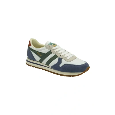 Afbeelding van Gola Daytona Chute modieuze sneakers voor heren, gebroken wit, blauw, 44.5 EU