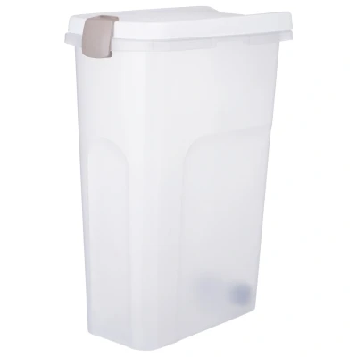 Afbeelding van Trixie Voerton Luchtdicht Afsluitbaar Kunststof Transparant Wit / 40 LTR 26,5X44,5X61,5 CM (403786)