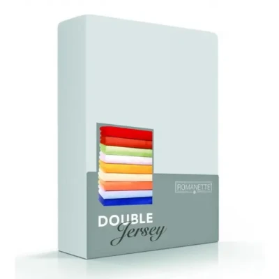 Afbeelding van Luxe Dubbel Jersey Hoeslaken Zilver