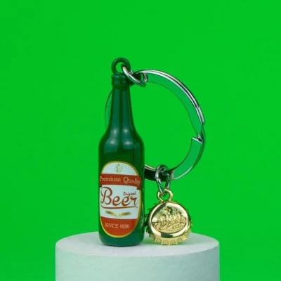 Afbeelding van Metalmorphose Sleutelhanger Bierfles Zinklegering Cadeaubox Beer Time Edition