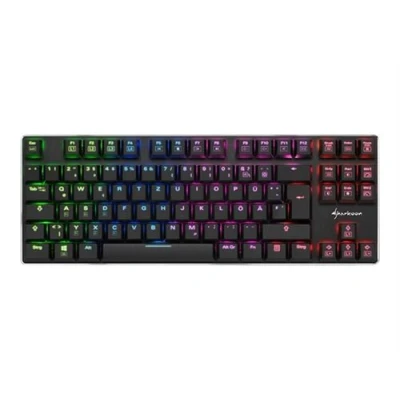 Image de Sharkoon PureWriter TKL RGB Clavier rétroéclairé USB Allemand commutateur : Kailh Blue