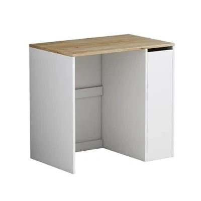 Afbeelding van Oskar Store Wasmachinekast Viktor, Wit/Wit, 93.5 x 88.5 cm met 3 vakken