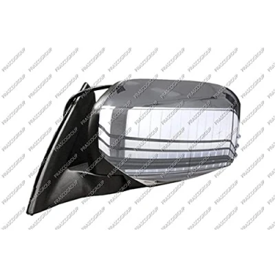 Afbeelding van Buitenspiegel Prasco MB8227206 Links chroom/zwart Electrisch Bol vormig, niet getint MITSUBISHI: L200 / Triton IV Pickup