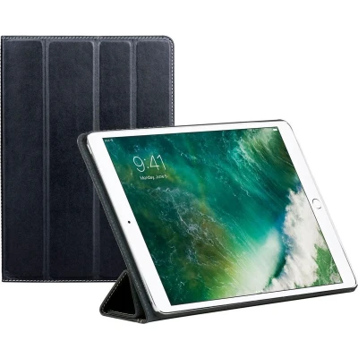 Afbeelding van iPad Air 3 (2019) Bookcase hoesje dbramante1928 Effen Zwart Leer