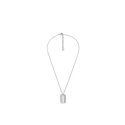 Afbeelding van Fossil JF04882040 Heren Collier 55.9 cm Zilverkleurig