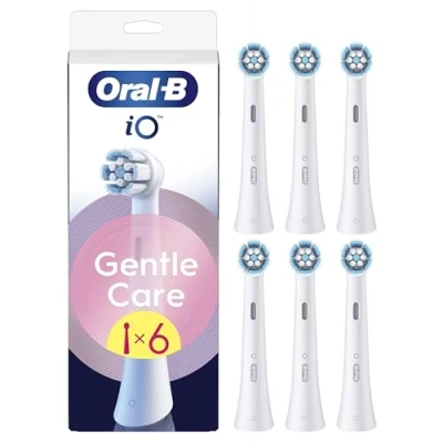 Afbeelding van 6x Oral B Opzetborstels iO Gentle Care Wit 6 stuks