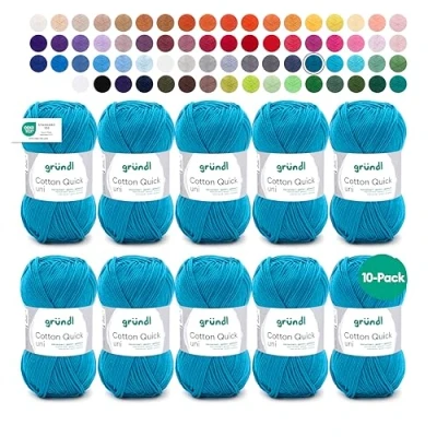 Afbeelding van 865 143 Cotton Quick Uni 10x50 gram petrol