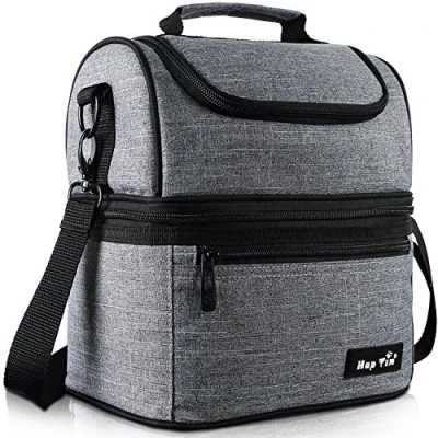 Afbeelding van Koeltas, klein, met koelelement voor koelbox, lunchtas, geïsoleerd, thermotas, isolatietas, picknicktas levensmiddelen, 8L