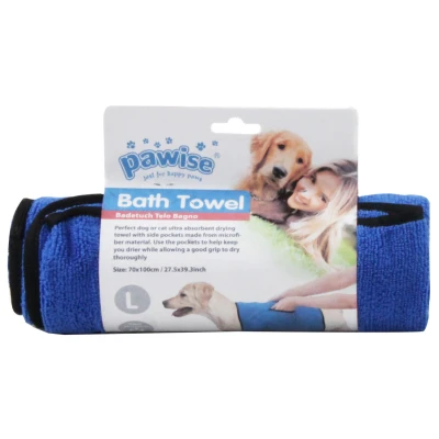 Afbeelding van Pawise Bad Handdoek Hondenverzorging 70x100 cm Blauw