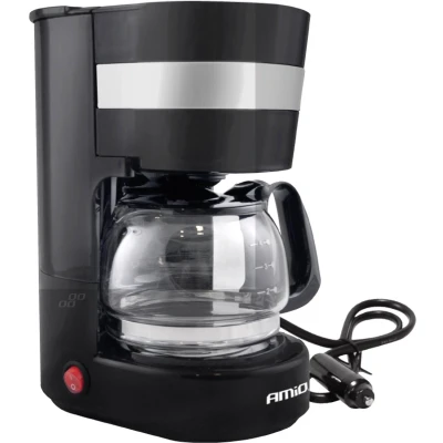 Afbeelding van AMIO Koffiezetapparaat Auto Koffiezetter met Koffiekan (24v/250w) Zwart Contraplug