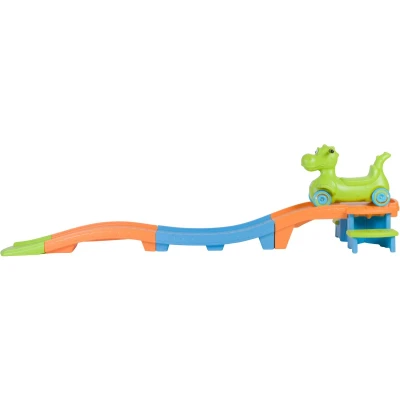Afbeelding van Step2 Up &amp; Down Roller Coaster dino Dash speelgoed achtbaan Kinderachtbaan met loopauto 280 cm voor kinderen auto