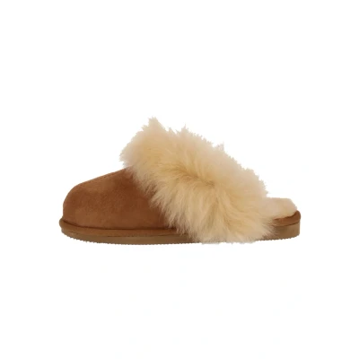 Afbeelding van Shepherd Pantoffels chestnut, Dames, Maat: 39, Chestnut Leer