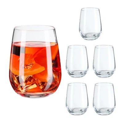 Afbeelding van Relaxdays drinkglazen waterglazen limonadeglazen sapglazen smoothie set van 6
