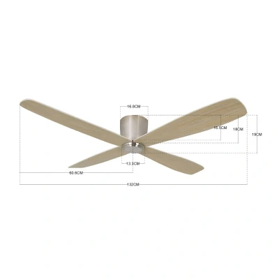 Afbeelding van Lucci air Fraser Chroom/Teak